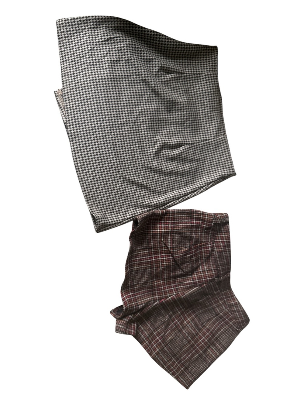 SHEIN four piece bundle Denim tops Plaid Skirt and shorts size small - Picture 7 of 7